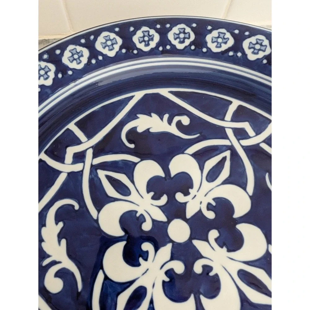 Home Catalina Blue Medallion Dinner‎ Plate